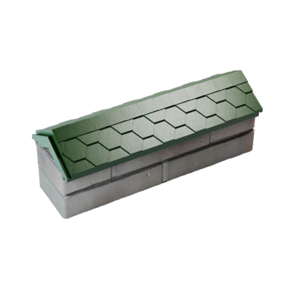 Парапет Zking Эверест Зеленый с посадкой на 0.5 кирпича (130мм) в Пушкино фото