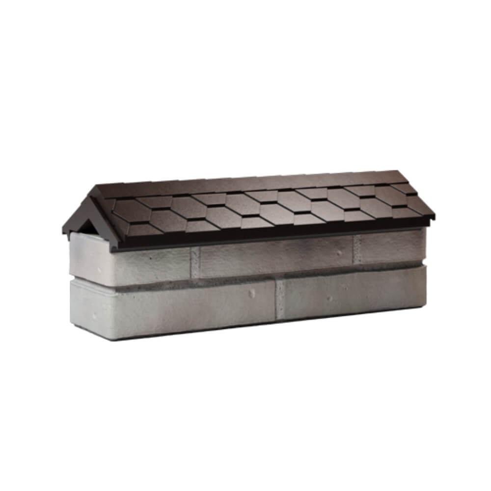 Парапет Zking Эверест Коричневый с посадкой на 0.5 кирпича (130мм) Пушкино фото