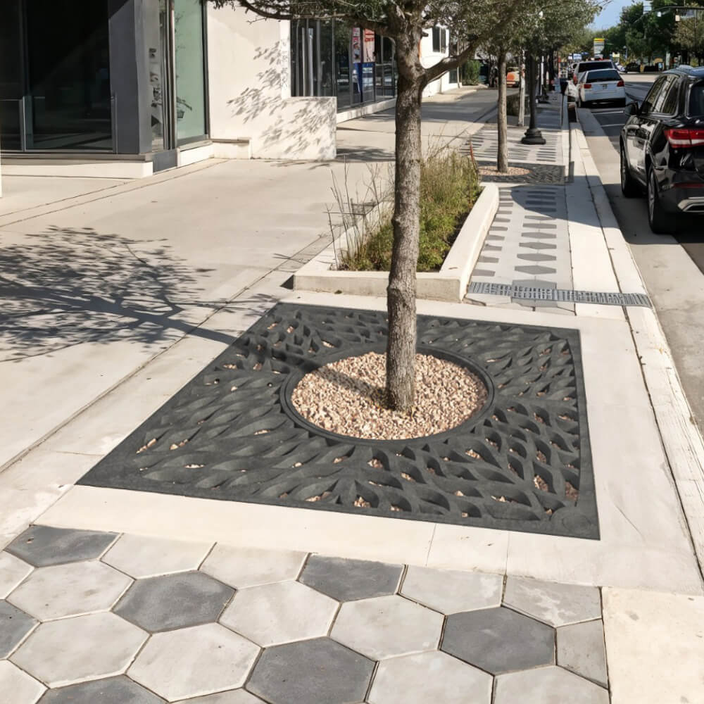 Приствольная решетка для дерева ZKING CRUST 2х2м Черная в Пушкино фото