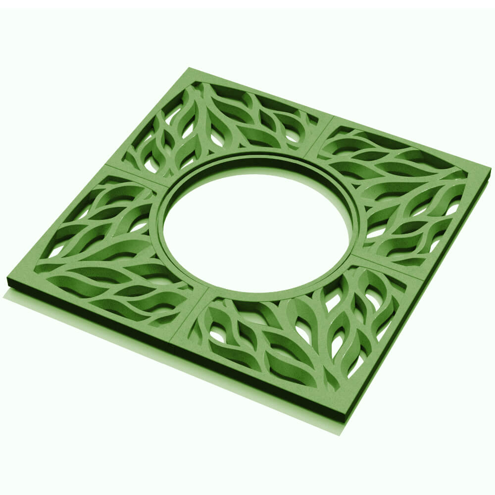 Приствольная решетка для дерева ZKING CRUST 1.2х1.2м Зеленая в Пушкино фото