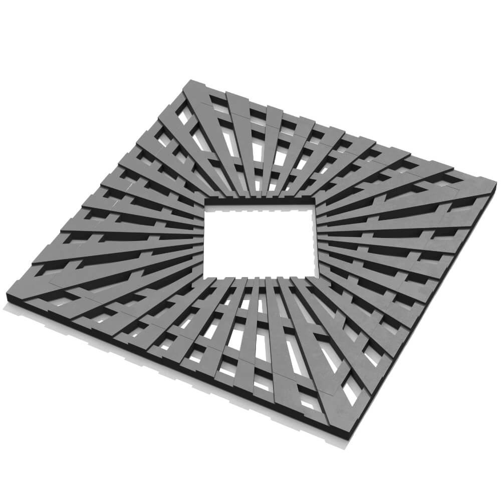 Приствольная решетка для дерева ZKING ATMOSPHERE 1.2х1.2м Серая в Пушкино фото