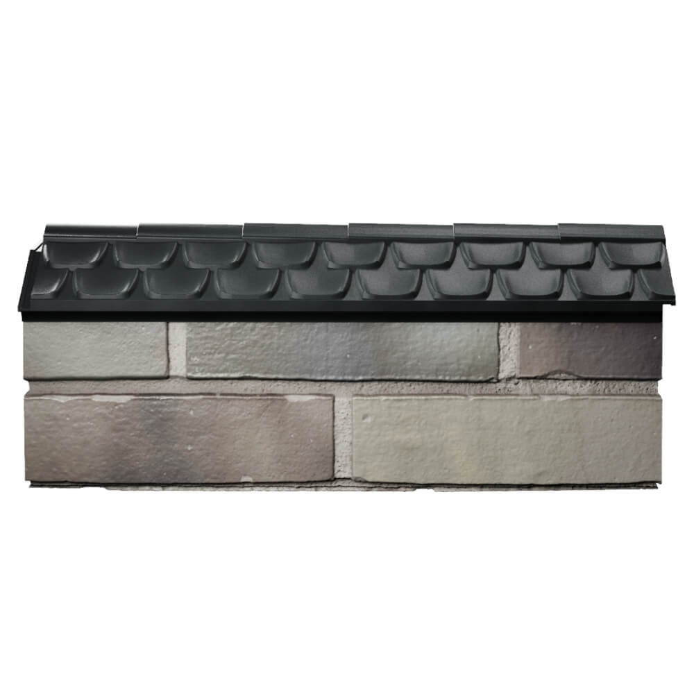 Парапет Zking Эльбрус Черный с посадкой на 0.5 кирпича (130мм) в Пушкино фото